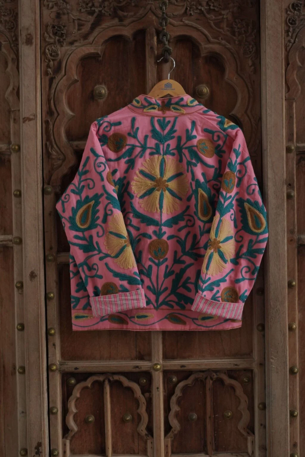 Handmade Sujani Jacket with Traditional Indian Embroidery